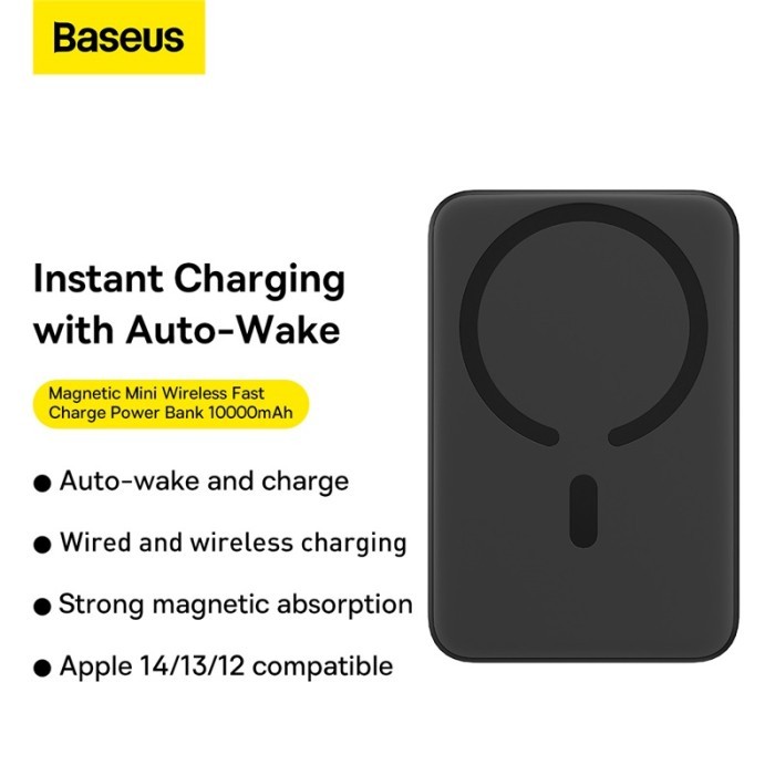 Baseus Power Bank Wireless Magnetic Iphone 15 Fast Charge 20W 10000Mah