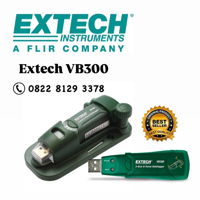 HOT SALE Vibration Meter (3-Axis G-Force USB Datalogger) VB-300 Extech