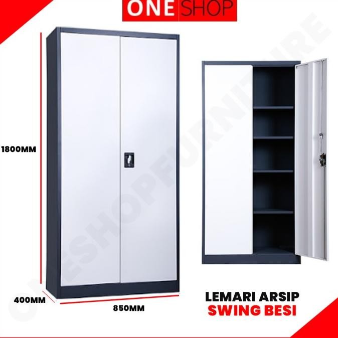 ready lemari arsip besi 2 pintu swing | lemari arsip besi plat ayun swing