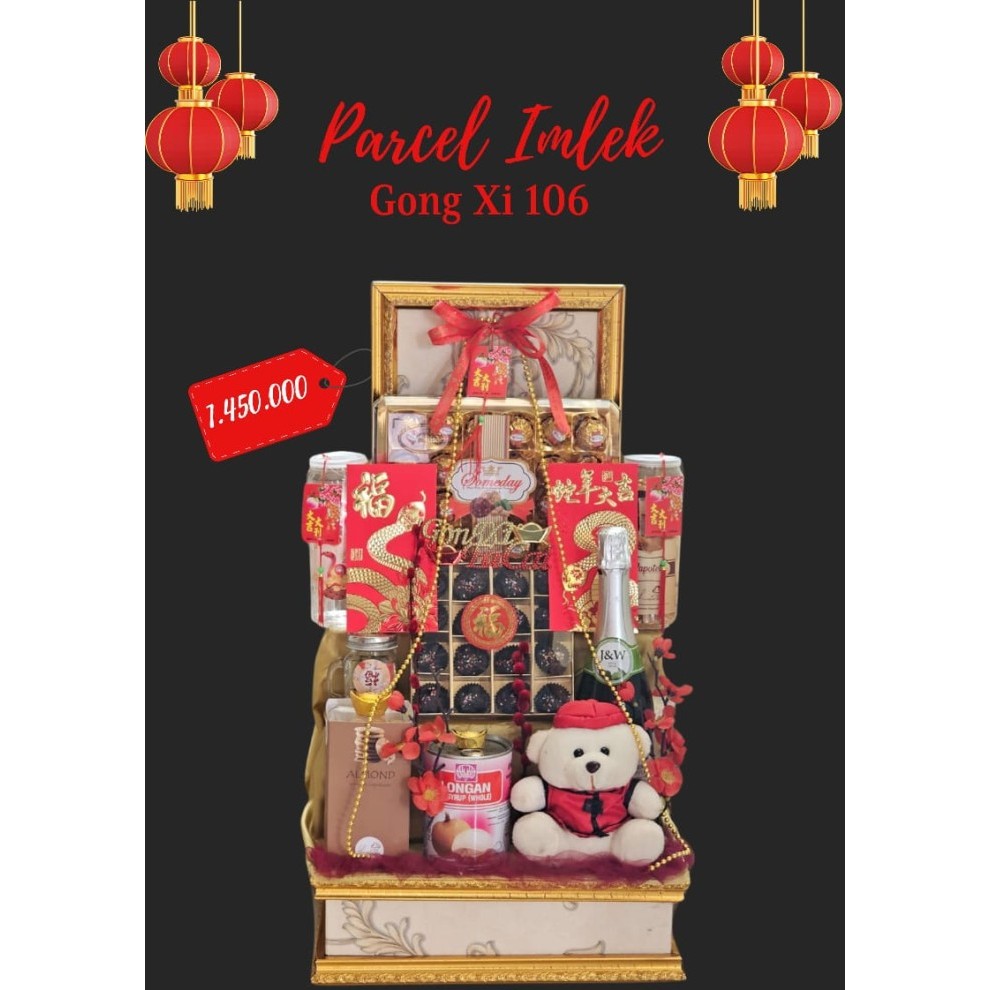 TERBARU Parcel Imlek Gong Xi 106 Parcel Cookies Imlek Hampers Imlek Box Cookies Imlek Parcel