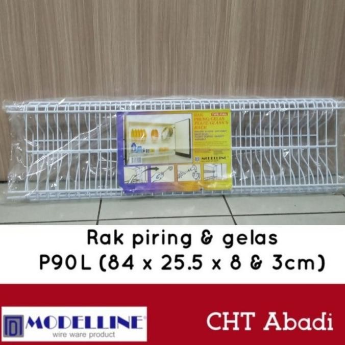 Rak Piring Gelas Gantung 90Cm Tanpa Tatakan Modelline P90L Shopgendis_