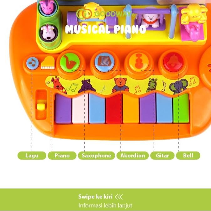 GOODWAY MUSICAL PIANO / MAINAN BAYI / MAINAN EDUKASI PIANO MAINAN ANAK