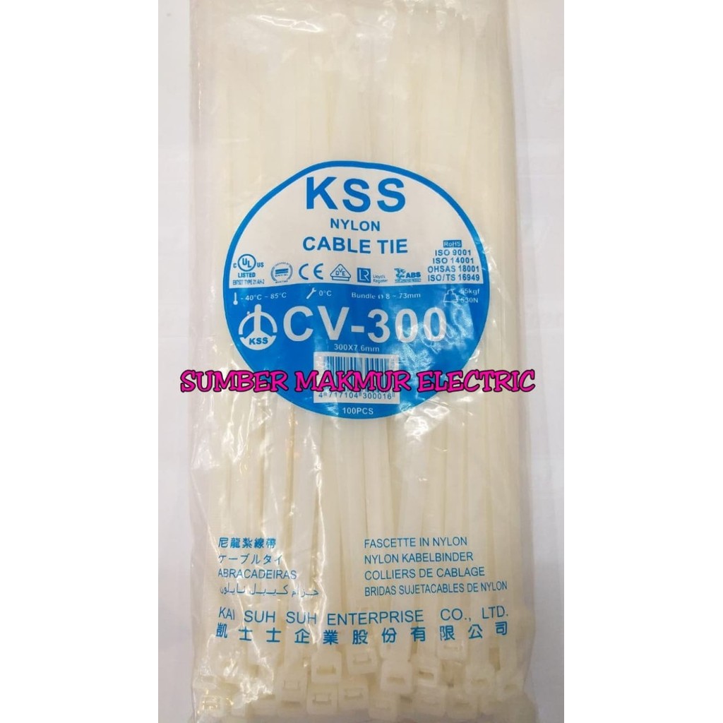 

TERBARU! Cable Ties CV-300 / Kabel Ties 30cm Brand KSS