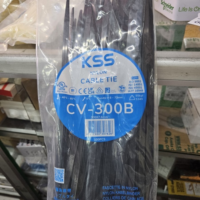 

CABLE TIES KSS CV-300 x 7.6 mm per pack 100pcs