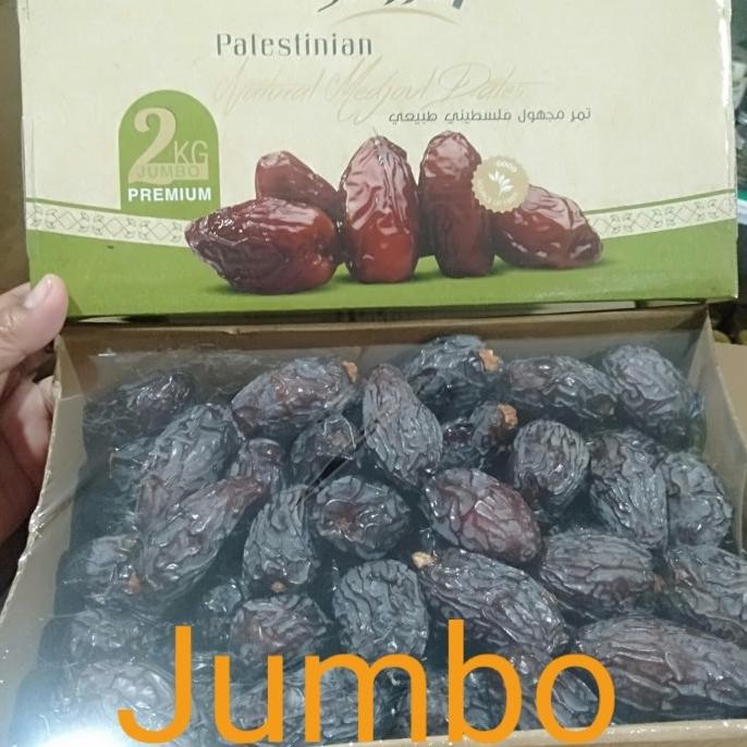 

Kurma Medjool Jumbo Palestina 2Kg Al Rowad Mawarmerahhhhh