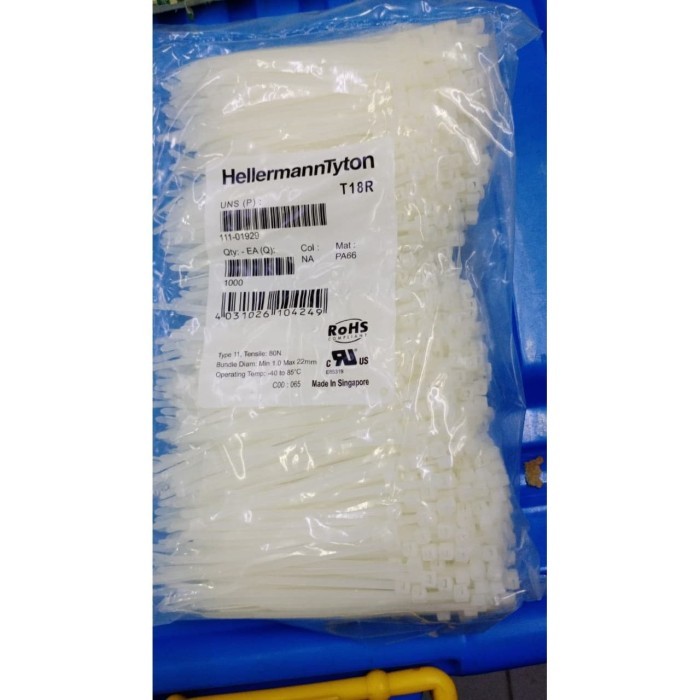 

HOT SALE! Kabel Ties 10 cm T18R merk HellermannTyton
