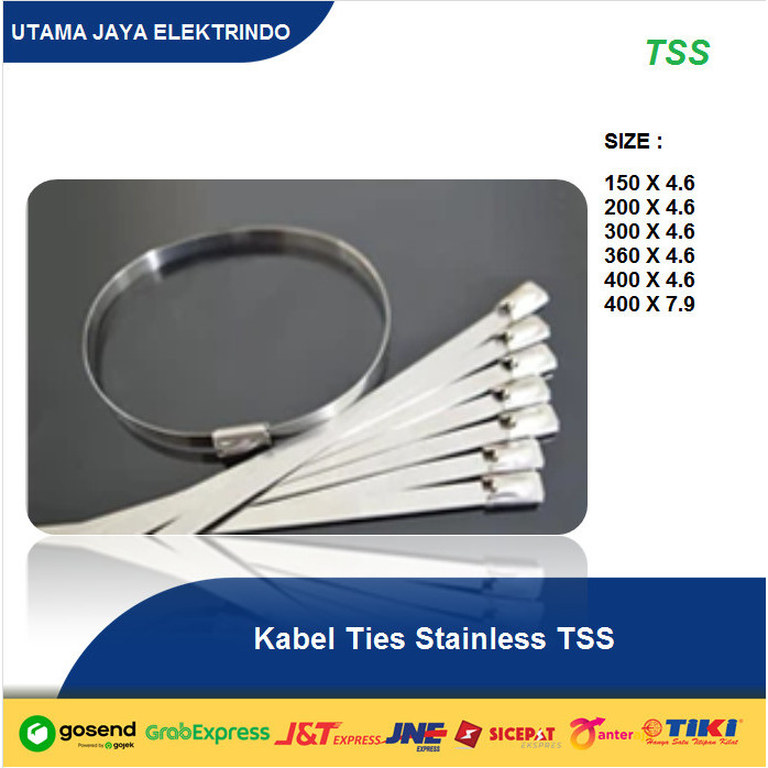 

PROMO! Kabel Ties Stainless / Kabel tis stenlis TSS 1 Pack 100 pcs