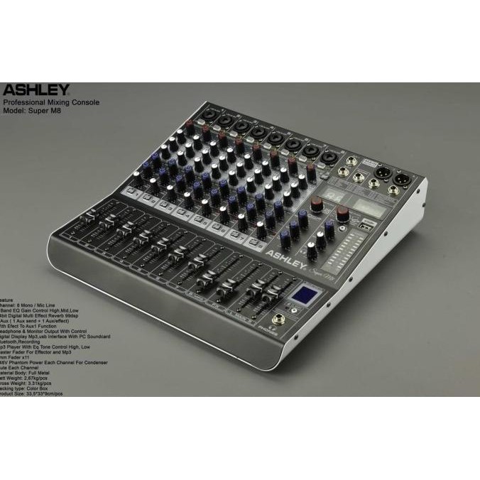 Promo Mixer Ashley Super M8 Original 8 Channel