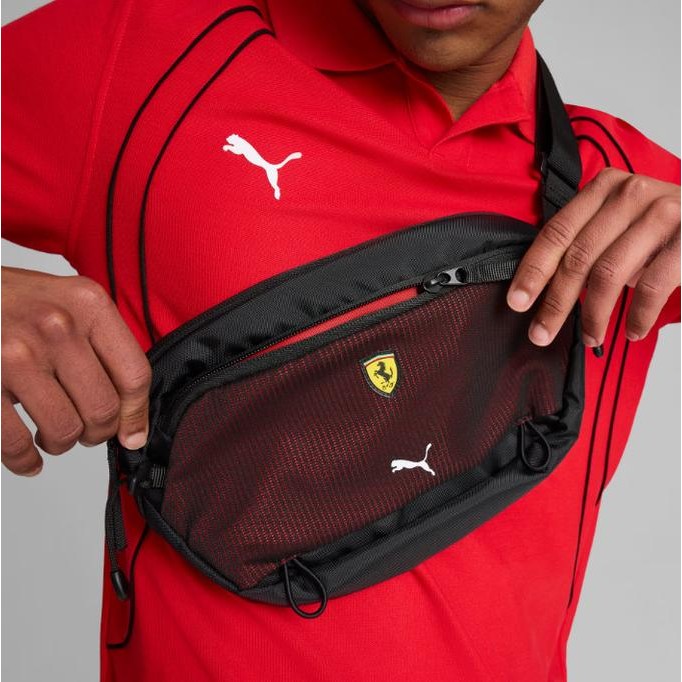 Tas Puma Ferrari Race Waist Bag Black 090663 02 Babaproject72