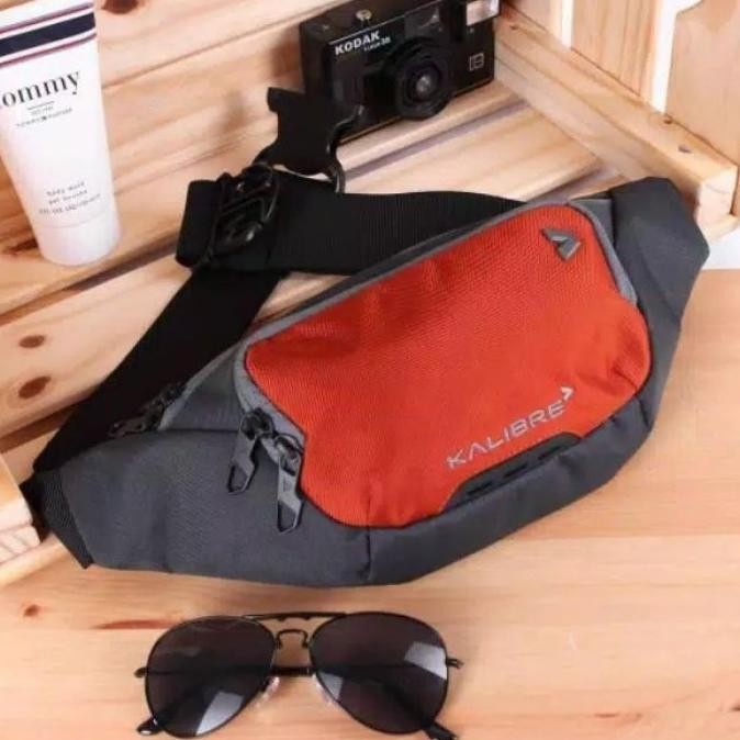 Tas Selempang Kalibre 921302814 Euclide Waist Bag Grey Orange Store_Harsen
