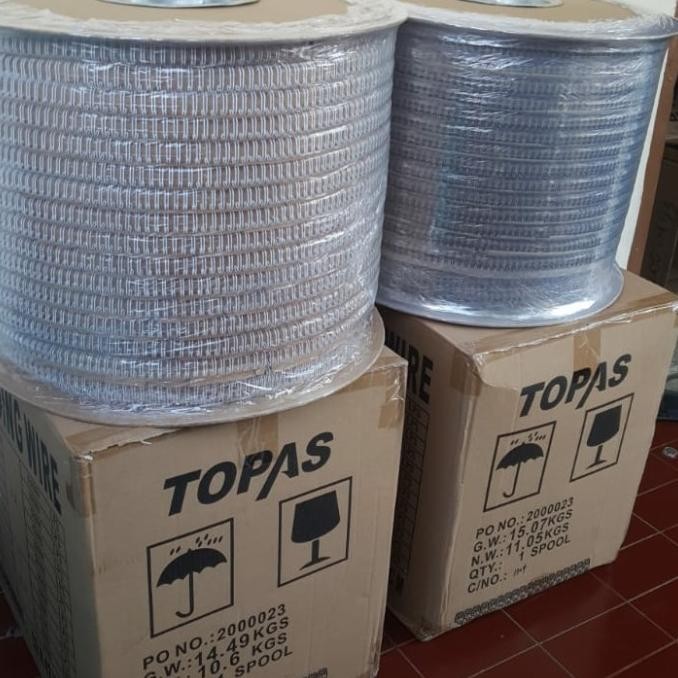 

Promo Ring Jilid Kawat 9/16 Roll Spool Pitch 3:1 14mm TOPAS O BINDING WIRE COD
