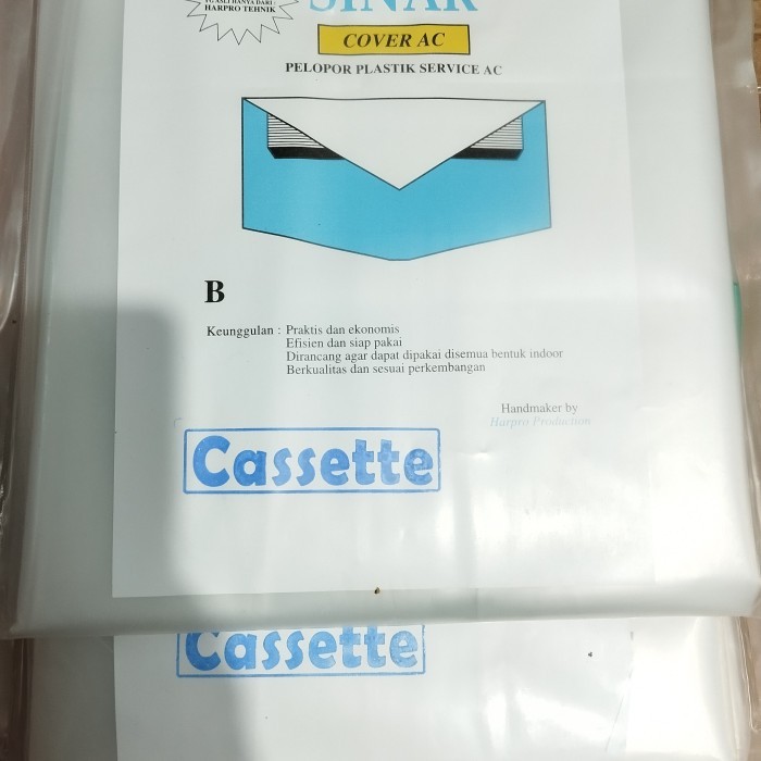 Plastik cuci ac besar Cassette cover ac