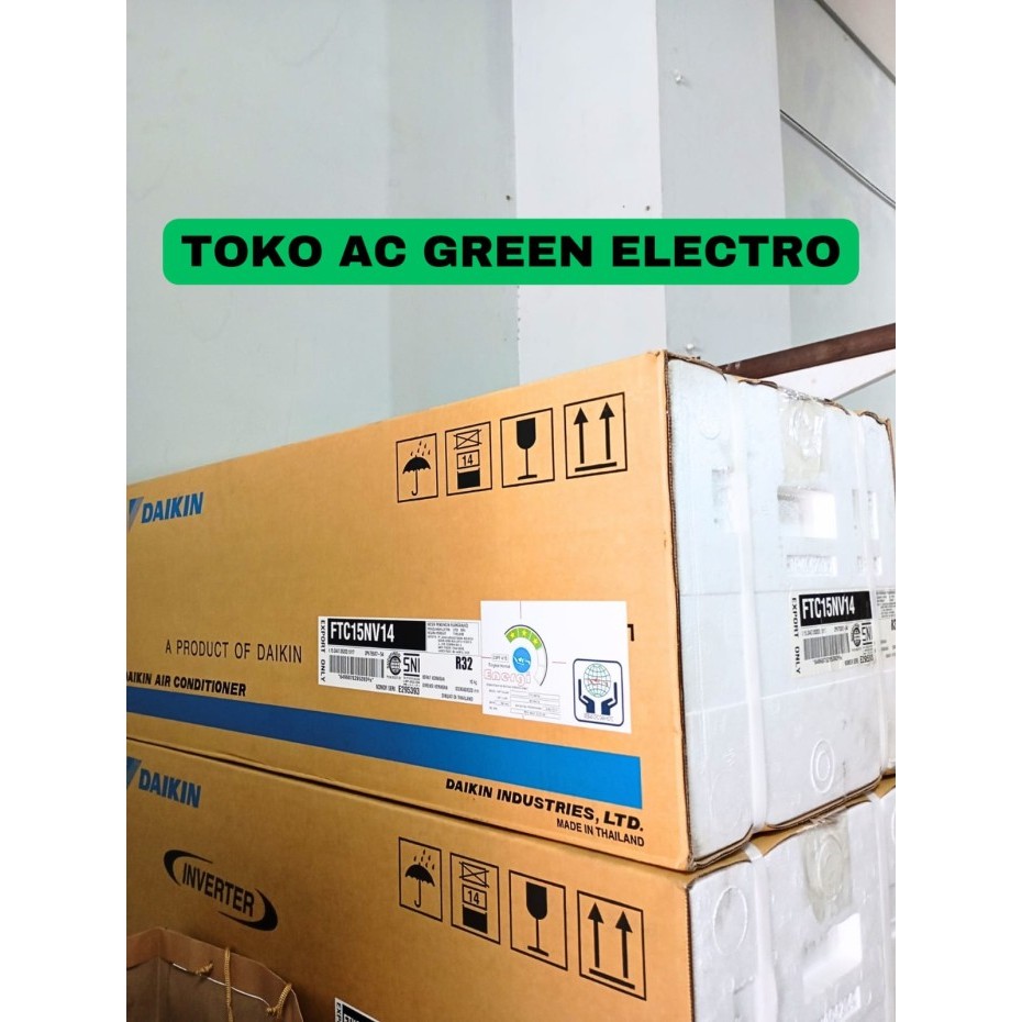 INDOOR AC DAIKIN 1/2 PK FTC15NV R32 BONUS REMOTE AC ORI