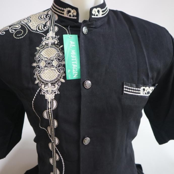 Baju Muslim Pria Kemeja Baju Koko Jasko Jas Koko Lengan Pendek Skh 123 My.Tophia