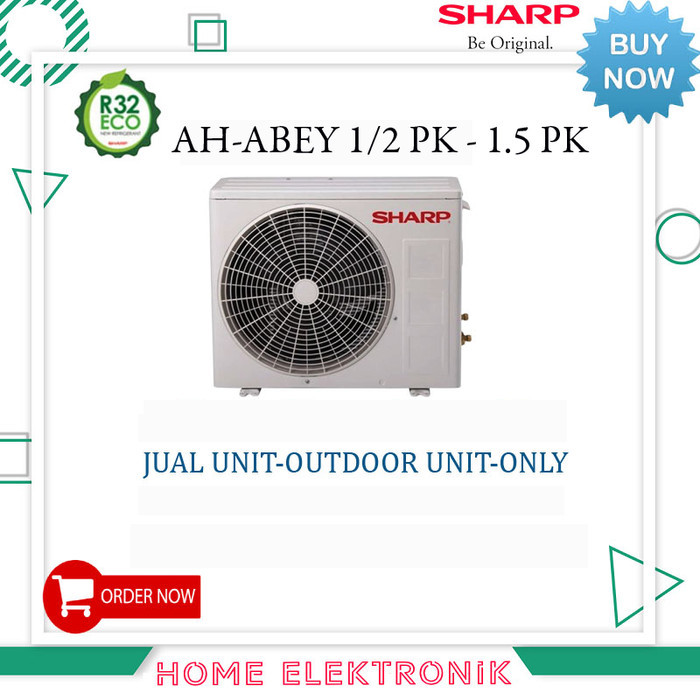 AC OUTDOOR BARU SHARP AH-ABEY - - 1 - 1 PK UNIT-ONLY