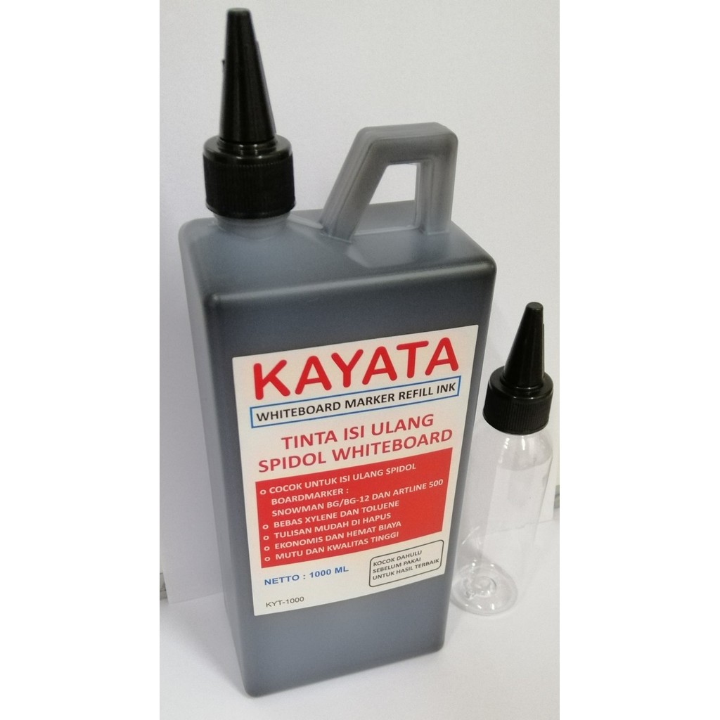 

TINTA SPIDOL WHITEBOARD REFILL KAYATA MURAH DAN BERKUALITAS 1000 ML