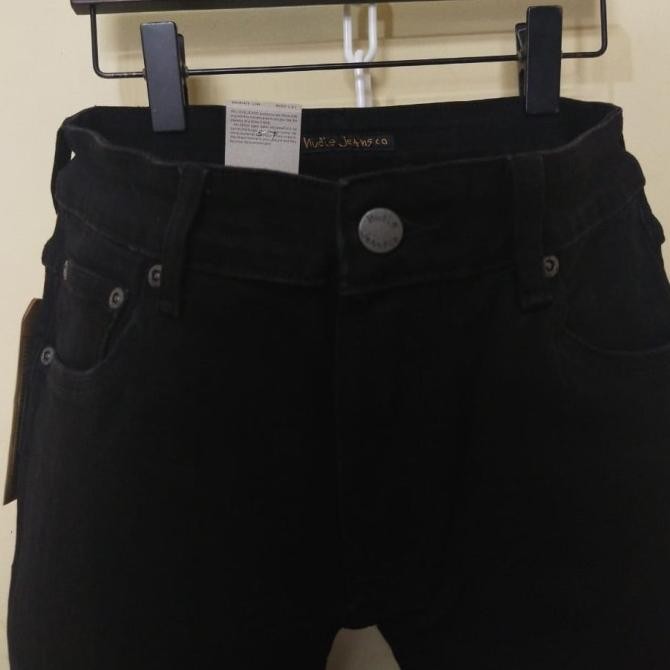 Celana Panjang Jeans Pria Nd Black Solid W Two Tone Skinny Fit A2Sm B Boysenberry723