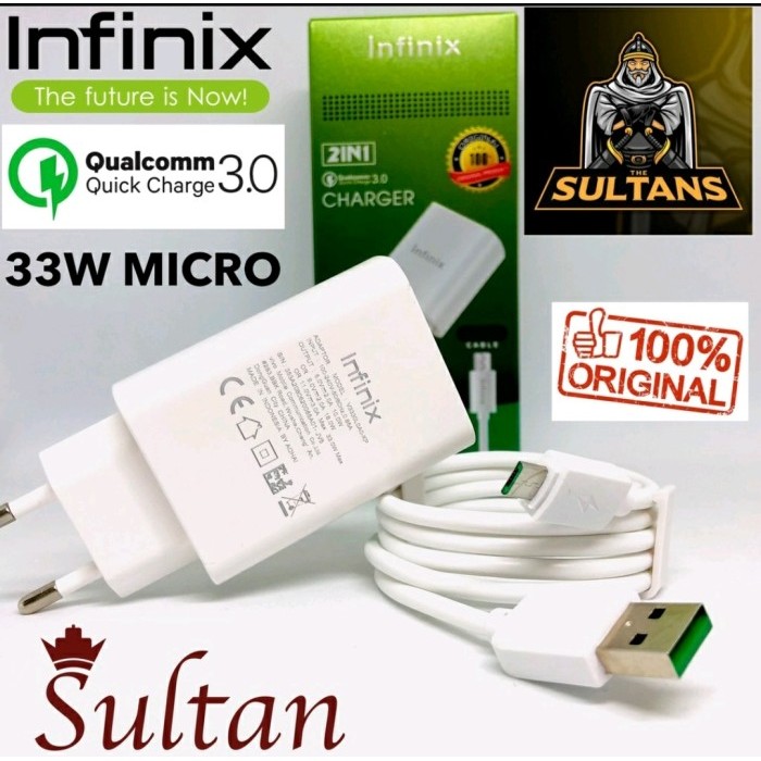 Travel Charger Infinix Fast Charging 33W Original - Benua Cell