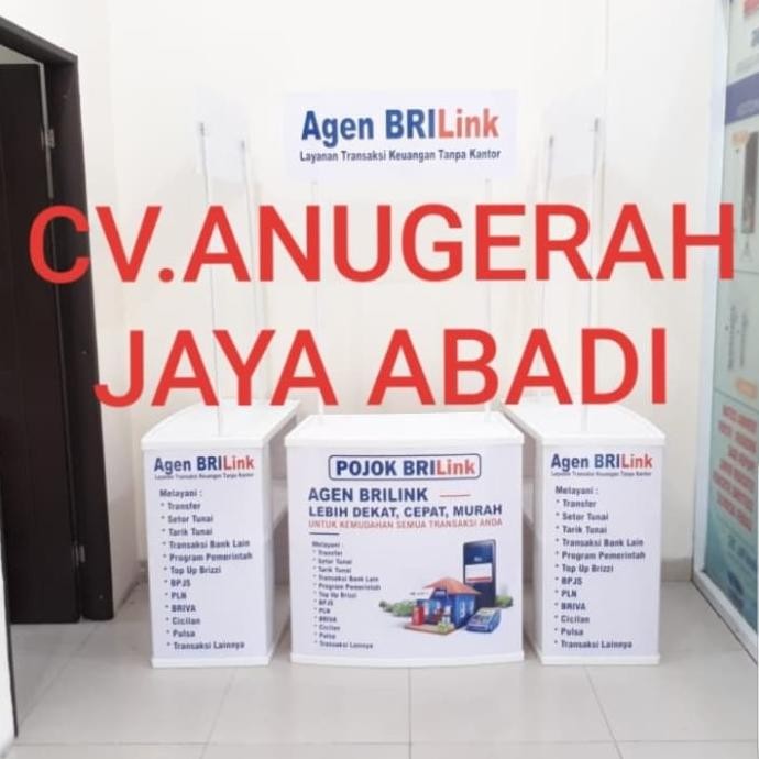 Promo EVENT DESK BRILINK MEJA PROMOSI KHUSUS CETAK STIKER LOGO BRILINK COD