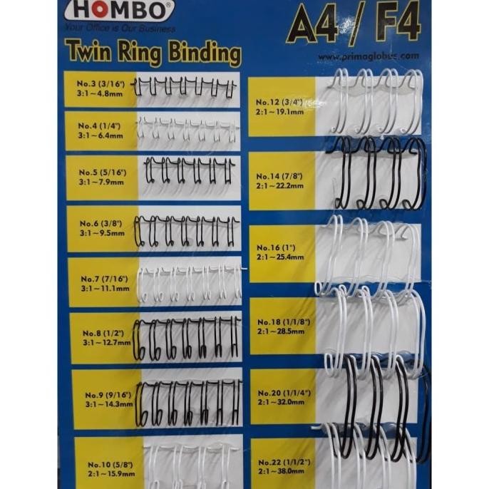 

Promo Spiral Kawat / Ring kawat / Twin Ring A4 1/2" 35 Loops (100lbr) COD