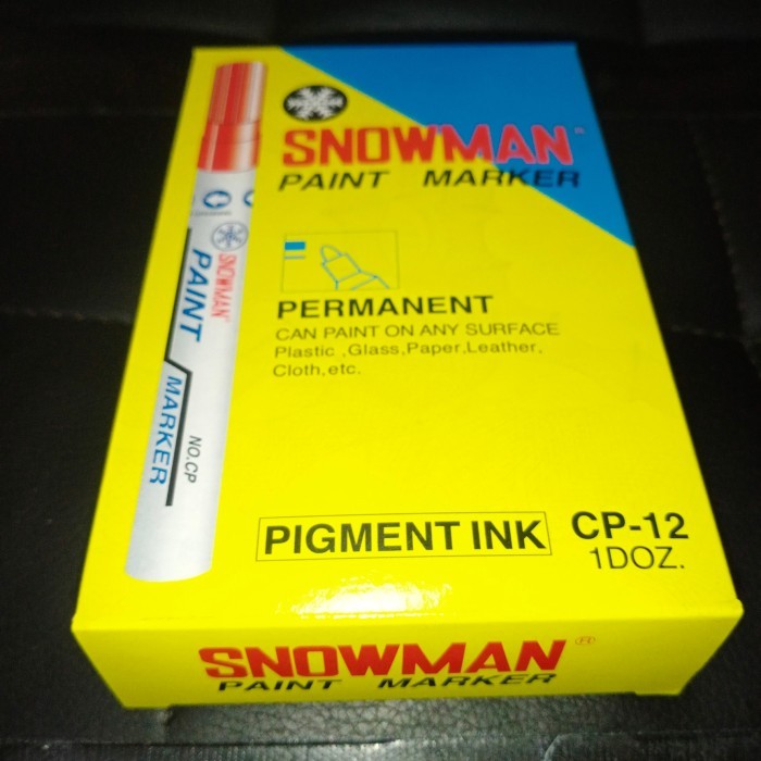 

spidol paint marker CP-12 snowman biru