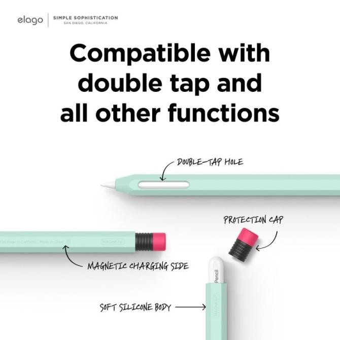 

Terlaris Silicone Case Apple Pencil Pro Elago Classic Pencil Soft Casing Cover Protection Ipad Pro Air Mini 6 7 2024 Original New Ready Stok