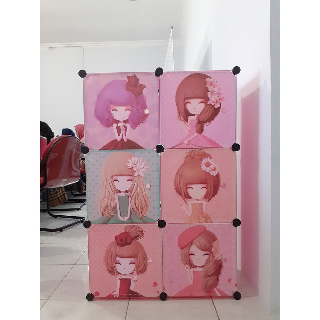 Hotss Worldream Lemari Plastik 6 Susun Lemari Pakaian Plastik Pvc Lemari Plastik