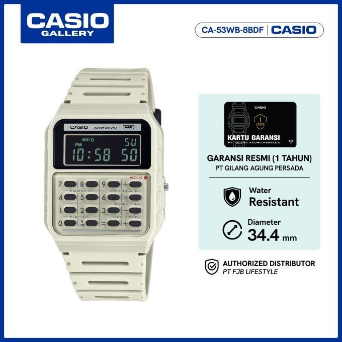 

Casio Jam Tangan Kalkulator Unisex CA-53WB-8BDF Digital