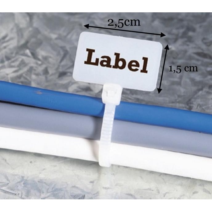 

Terbaru Kabel ties label 2.5x100 / kabel ties marker 2.5x100mm pho3n1 Juara