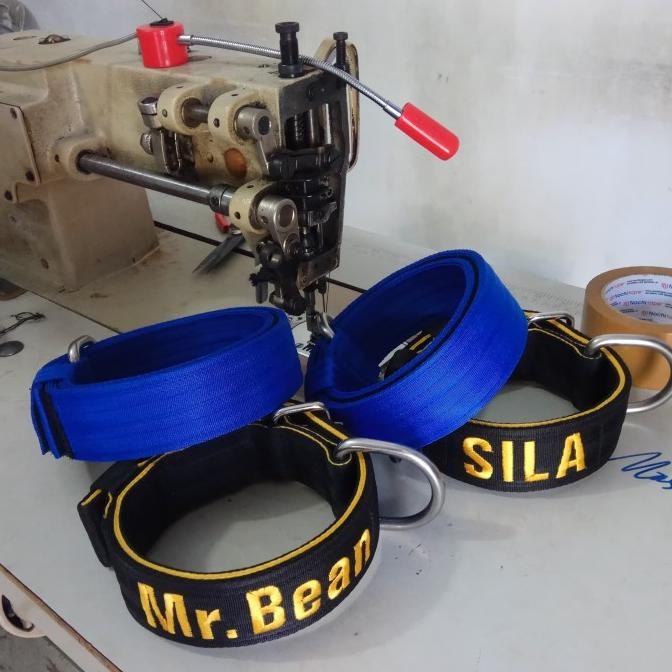 CUSTOMS PITBULL COLLAR EMBROIDERY NAME