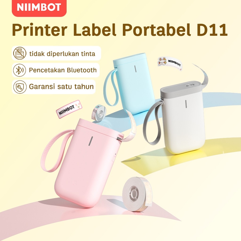 

Niimbot D11 D110 Ceta Label Pintar Portabel Dengan Bluetooth Nirabel Mein Pembuat Label
