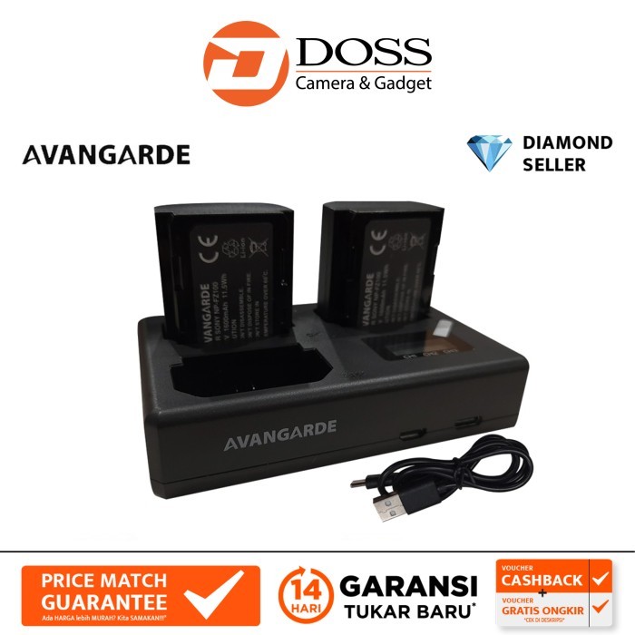 Avangarde Battery Np-Fz100 + Dual Charger / Np Fz100 For Sony