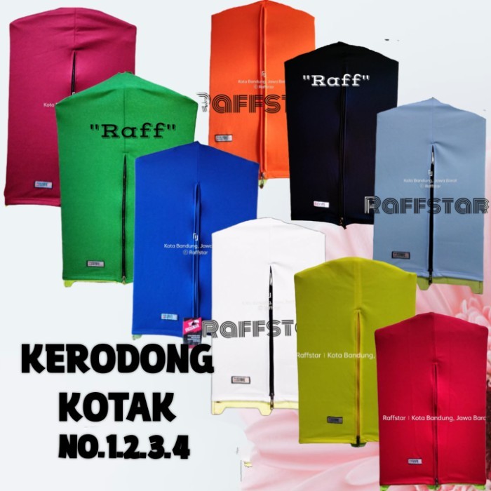 KERODONG SANGKAR BURUNG KOTAK PAKAI SLETING NO.1 2 3 4 DARI KAIN LOTTO