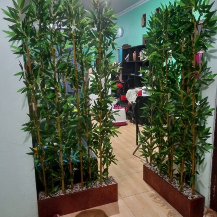 Bambu Partisi T170 Penyekat Pembatas Ruangan Tanam Hias Dekorasi Rumah