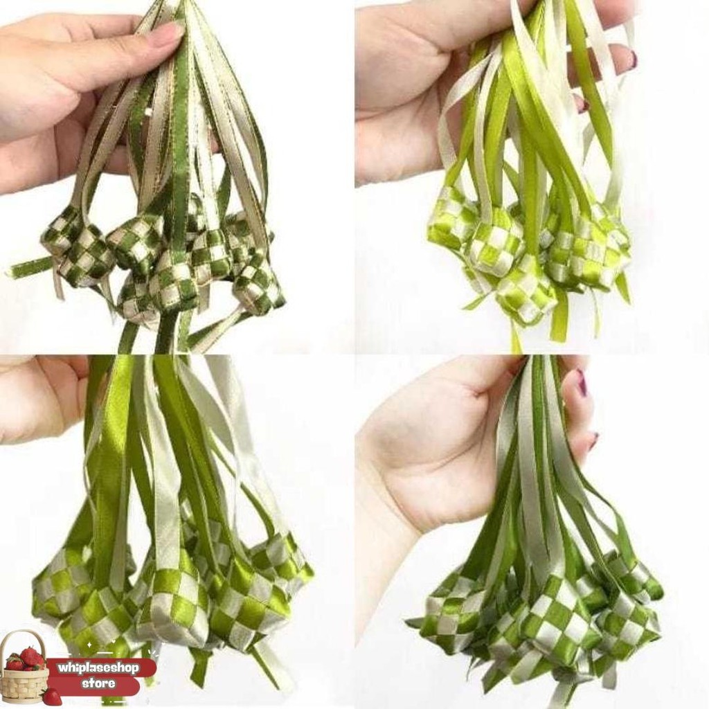 

1 Lusin - Ketupat Pita | Hiasan Lebaran Idul Fitri | Ketupat Idul Fitri Cod