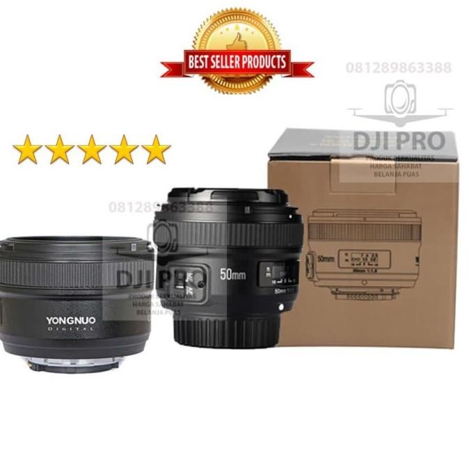 Yongnuo YN 50mm F1.8 Nikon - Lensa Fix Nikon Yongnuo YN 50mm Terlaris