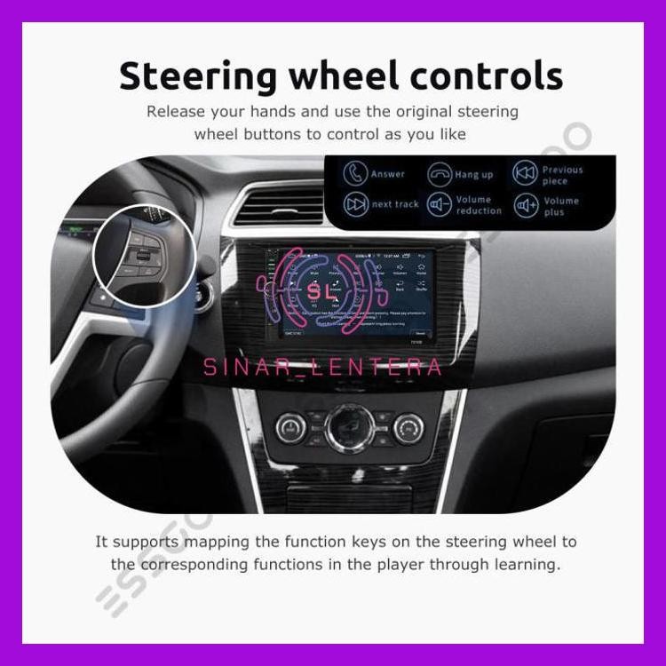 acegoo head unit 7 inch pemutar radio mobil din 7018b ganda