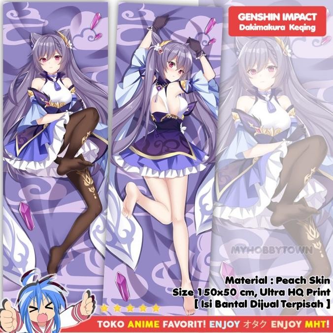 Promo Sarung Bantal Anime Dakimakura Genshin Impact : Keqing