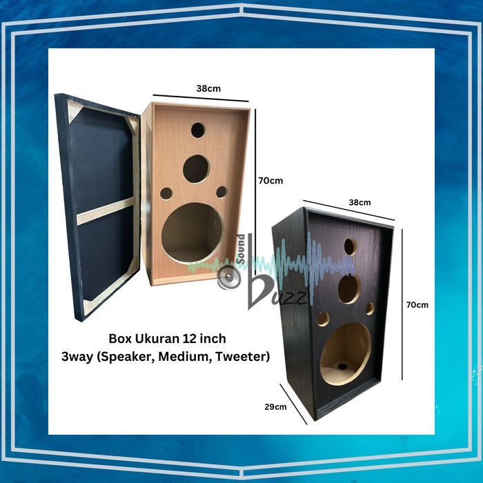 Box Speaker 10 inch 3 Way model NATIONAL - [Per 1 Pcs] Terbaru Berkualitas