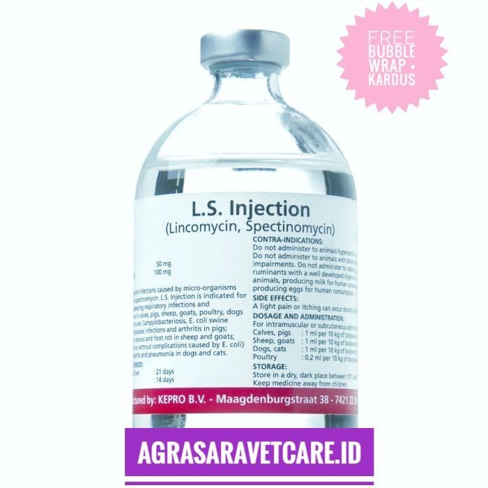 LS injection 100 ml - obat hewan ls inject mirip interspectin L