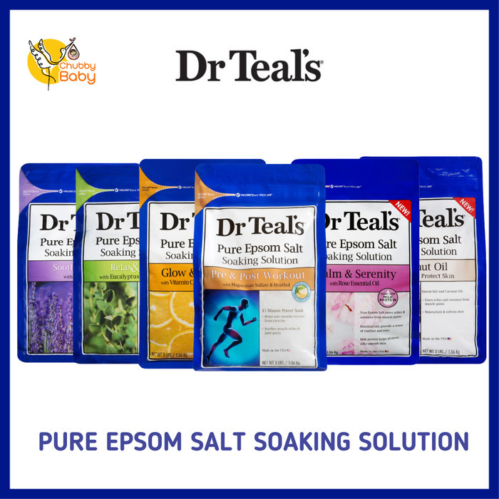 DR TEALS Pure Epsom Salt Soaking Solution 1360g