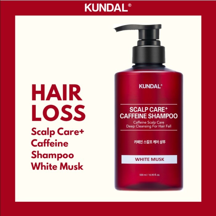 KUNDAL Scalp Care and Caffeine Shampoo White Musk 500ml