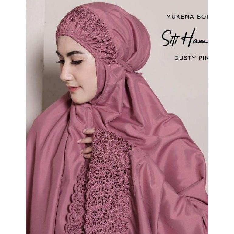 Promo Lebaran Mukena Khadijah Orginal Bordir Tebal Dan Rapih Bahan Katun Super Premium Original