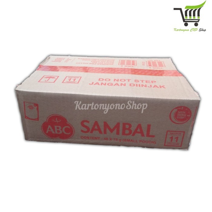 Saoce Saus Saos Sambal Asli ABC Kemasan Pouch Kecil Per Dus isi 48 pcs