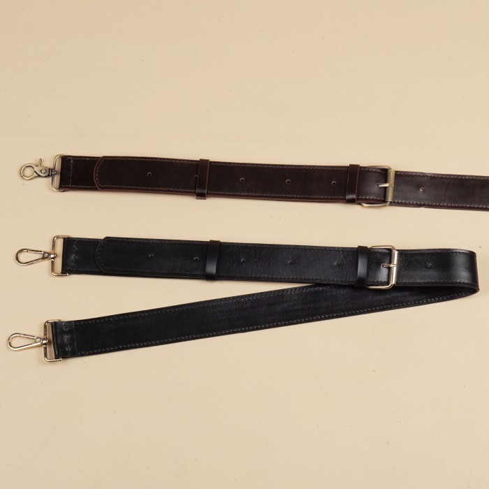 Handle Kulit Sapi Asli / Strap Tali Tas Kulit / Handle Tas Instan 4 Cm