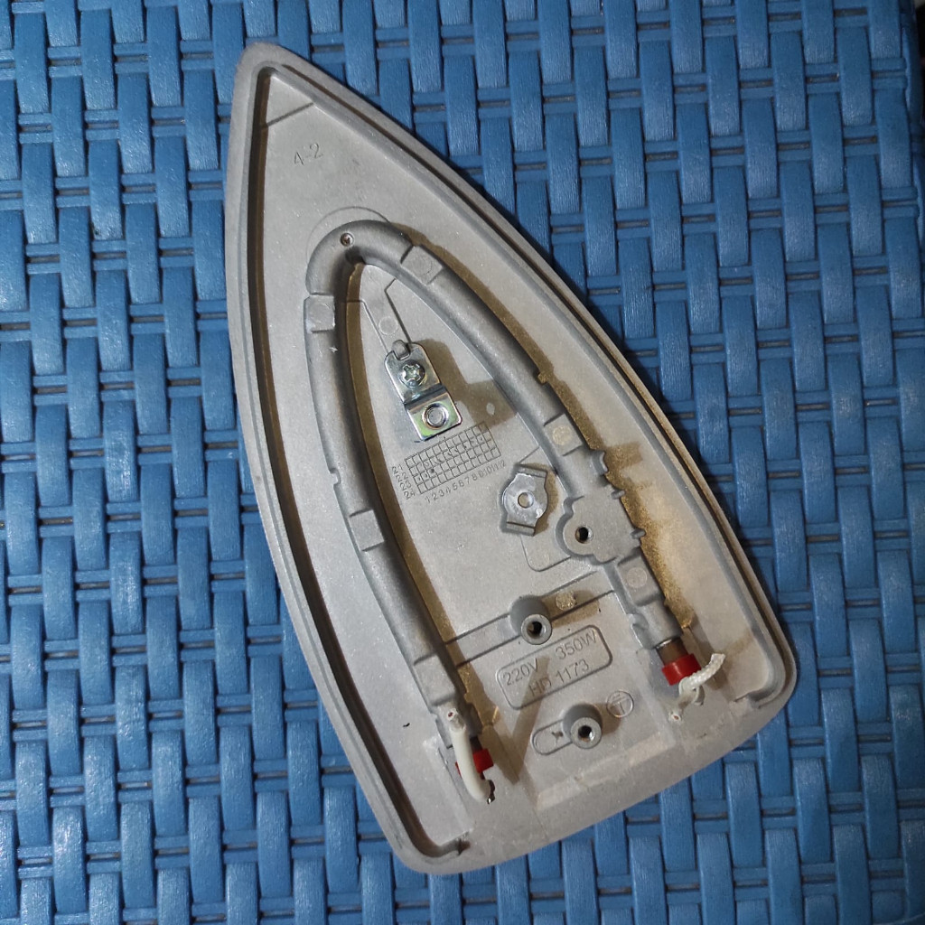 ELEMEN SOLE PLATE CERAMIC COATING PHILIPS SETRIKA HD1173 HD 1173 GOSOKAN ORI