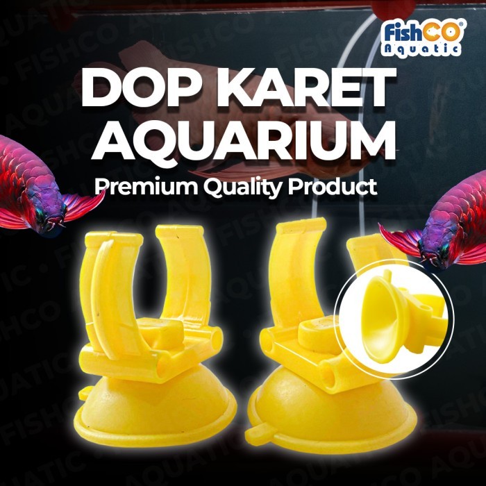 Fishco Dop Karet Lampu Aquarium Suction Cup Karet Heater