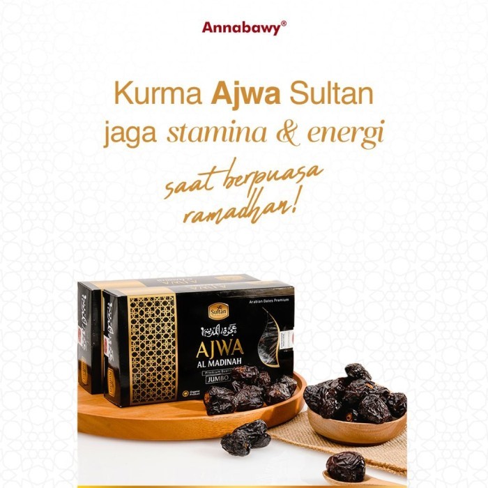 

Kurma Ajwa Sultan Premium 500g Al Madinah Grade -A