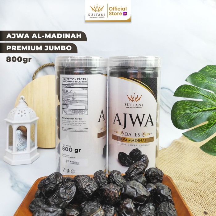 

Kurma Ajwa Al Madinah 800 gram - Kualitas jumbo premium Grade A