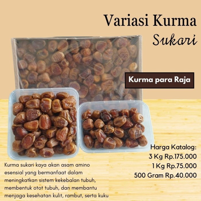 

KURMA SUKARI 1 Kg SUKKARY KURMA BASAH LEMBUT SUKKARI